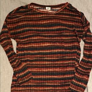 BKE Multicolor Striped Crew Neck Sweater